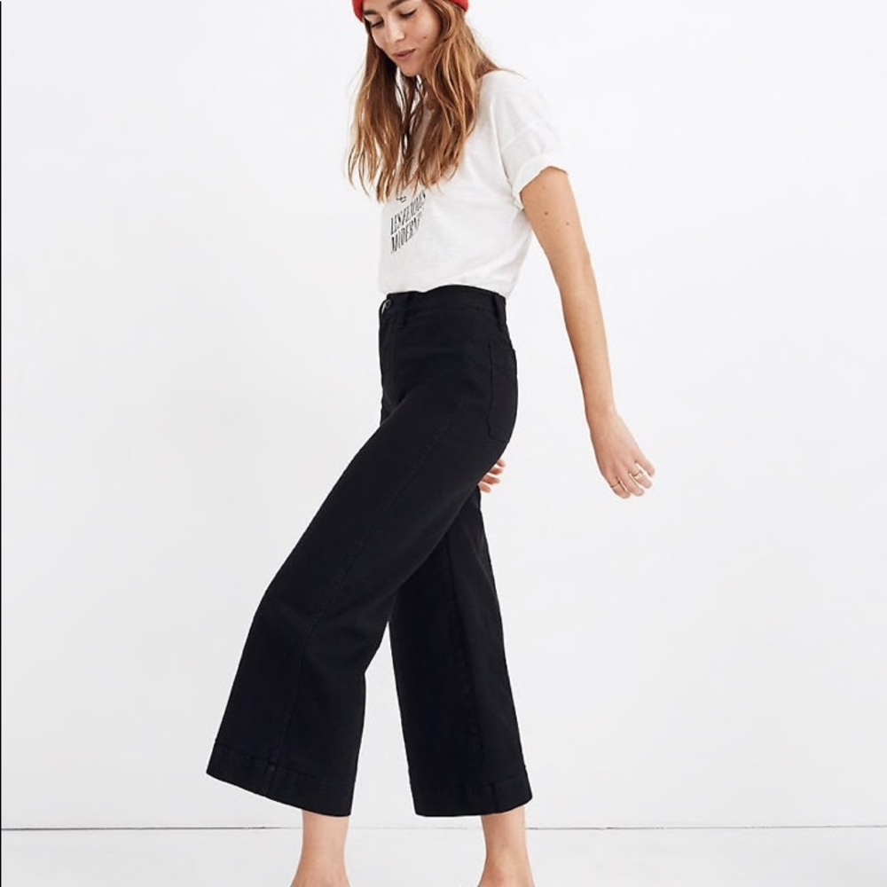 Madewell Emmett Wide Leg Crop Pant